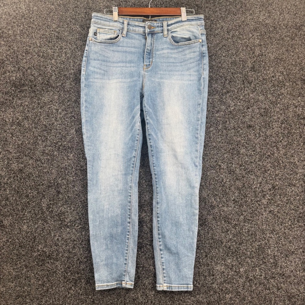 Judy Blue Slim Fit Jeans Light Wash High Rise Denim JB82176MD Size 11/30